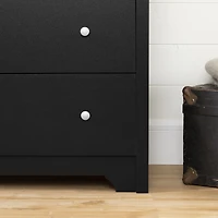 Vito 5-Drawer Chest - Black