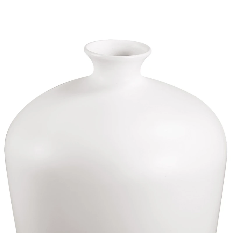 Vase Olivine en céramique couleur blanche