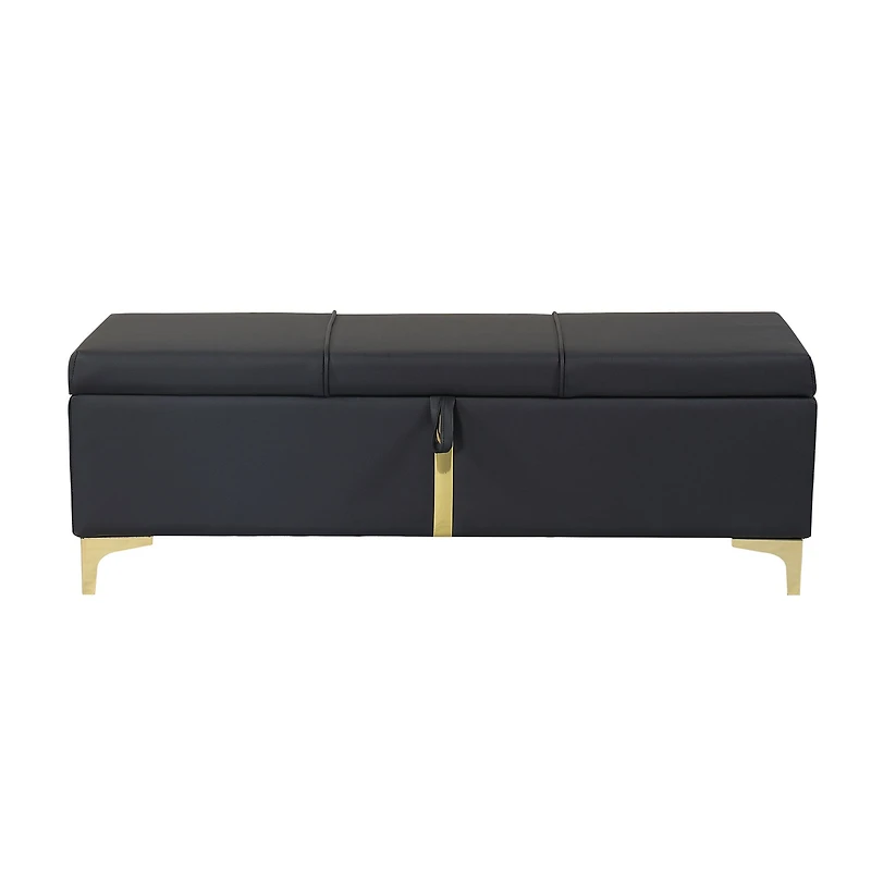 Storage Ottoman Bench - PU Leather