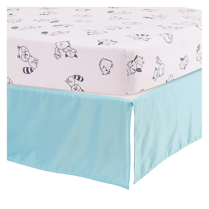 Ensemble de literie pour lit de bébé nouveau-né 5 pièces - Hiboux