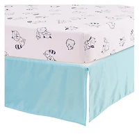 Ensemble de literie pour lit de bébé nouveau-né 5 pièces - Hiboux