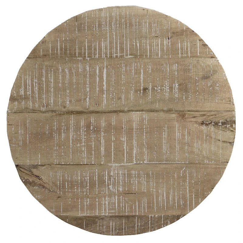 Avni Accent Table - Distressed Natural Finish