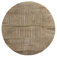 Avni Accent Table - Distressed Natural Finish
