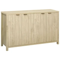 Buffet 4 portes rainuré 55 po style ferme couleur naturelle