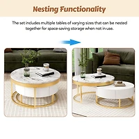 Modern Round Nesting Coffee Table
