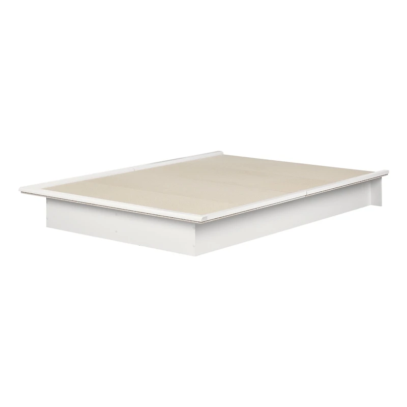 Serene Lit plateforme double - Blanc pur