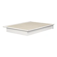 Serene Lit plateforme double - Blanc pur