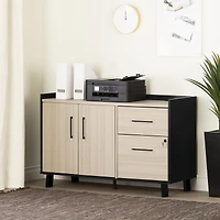 South Shore Furniture Kozack Crédence à 2 tiroirs avec portes
