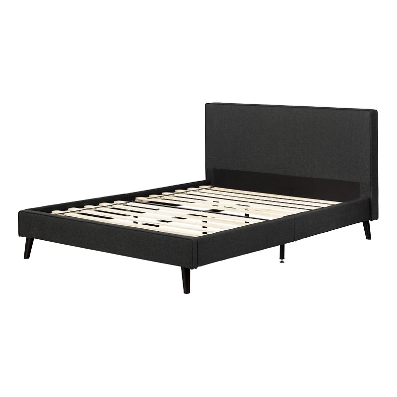 Gravity Queen Modern Upholstered Platform Bed and Headboard