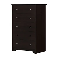 Vito 5-Drawer Chest - Brown