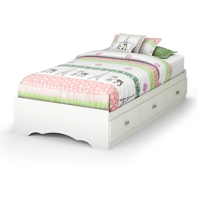 Tiara Twin Mates Platform Storage Bed with 3 Drawers