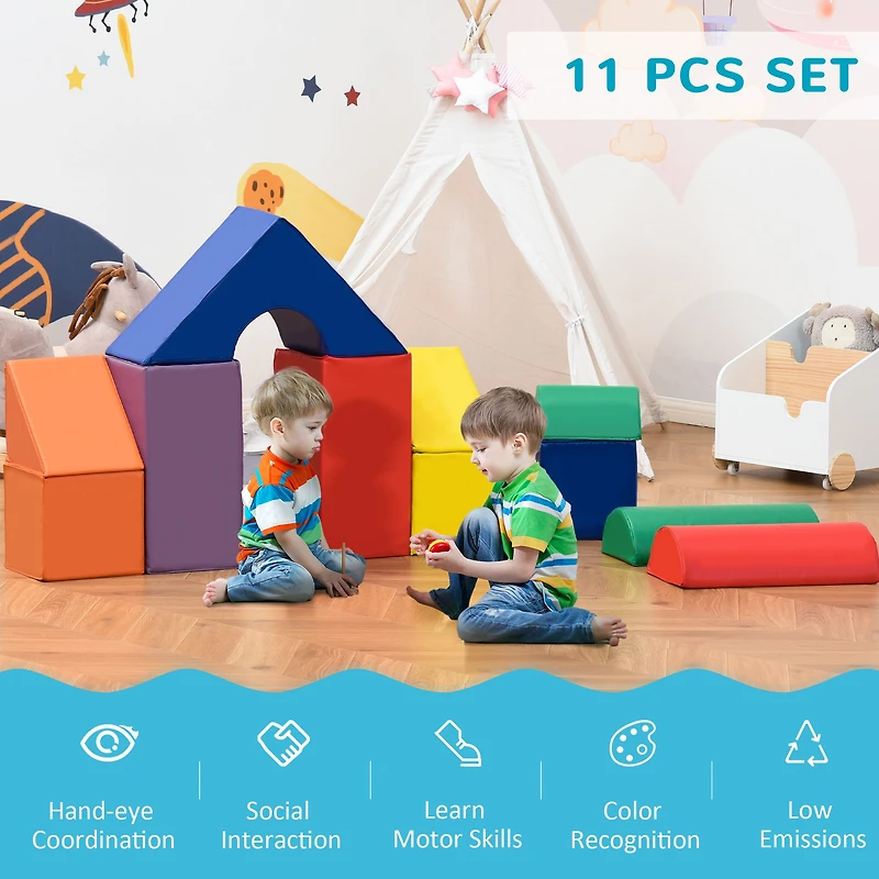 11-Piece Foam Toy Stacking Blocks