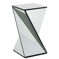 Table d’appoint moderne miroir géométrique