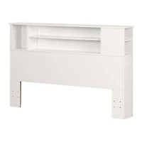 Venus Full/Queen Bookcase Headboard Pure White