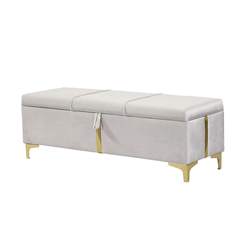Storage Ottoman Bench - Velvet