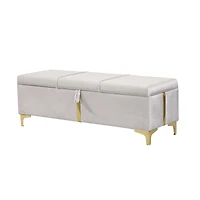 Storage Ottoman Bench - Velvet