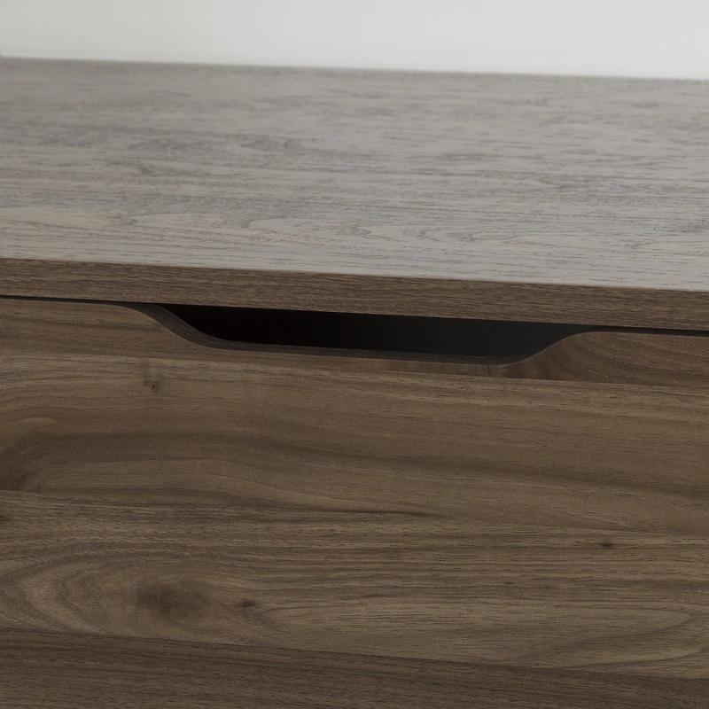 Holland 1-Drawer Nightstand With Storage - Brown