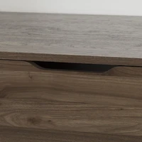 Holland 1-Drawer Nightstand With Storage - Brown