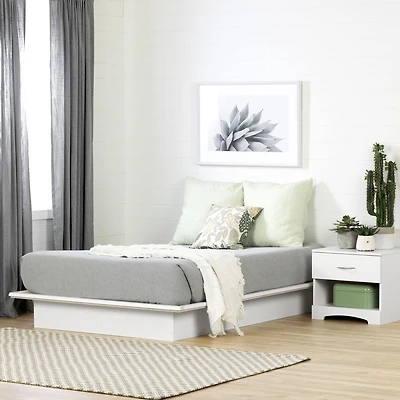Serene Full Platform Bed Pure White