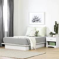 Serene Full Platform Bed Pure White
