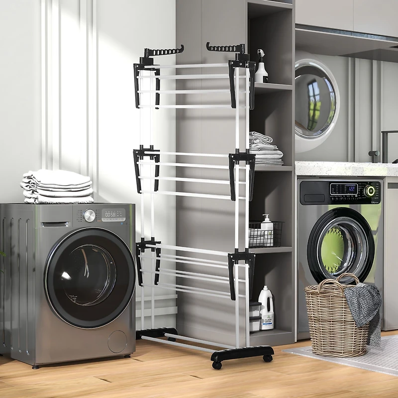 Foldable Clothes Drying Rack