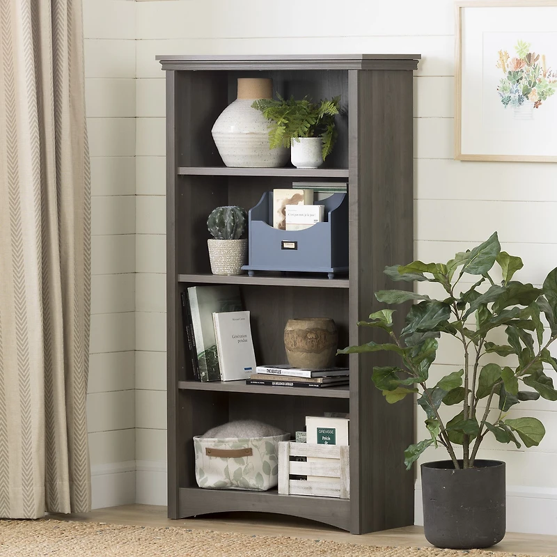Gascony 4-Shelf Bookcase