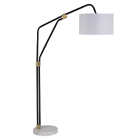Lampadaire Wroxton en fer noir mat