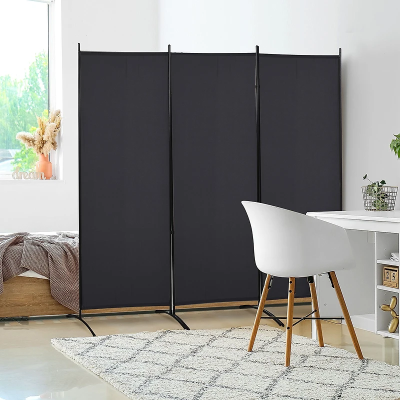 6' 3 Panel Room Divider