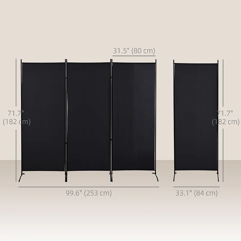 6' 3 Panel Room Divider
