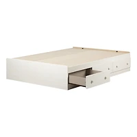 Summer Breeze Mates Bed with 3 Drawers - White