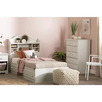 Summer Breeze Mates Bed with 3 Drawers - White