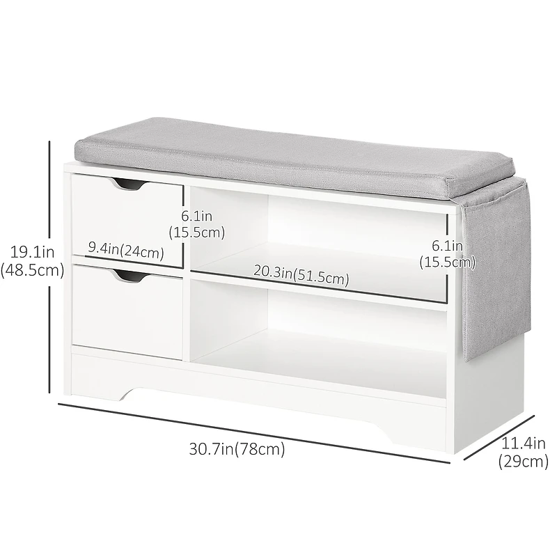 Shoe Storage Bench with Seat