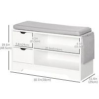 Shoe Storage Bench with Seat