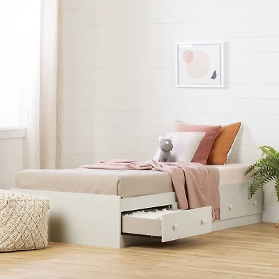 Summer Breeze Mates Bed with 3 Drawers - White