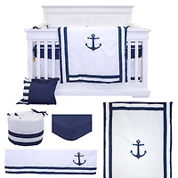 7-Piece Baby Bedding Set - Anchor