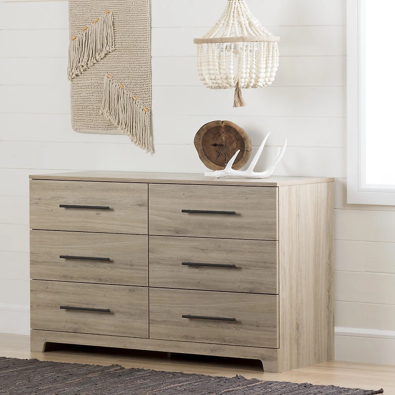 Primo 6-Drawer Dresser - Beige