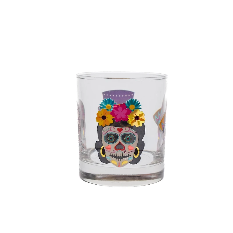Day of the Dead Verres à eau, ensemble de 6 - 10,25 oz
