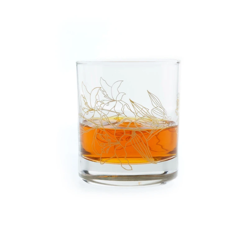Flora Fox Line Art Verres à eau, ensemble de 6 - 10,25 oz