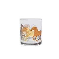 Stallions Line Art Verres à eau, ensemble de 6 - 10,25 oz