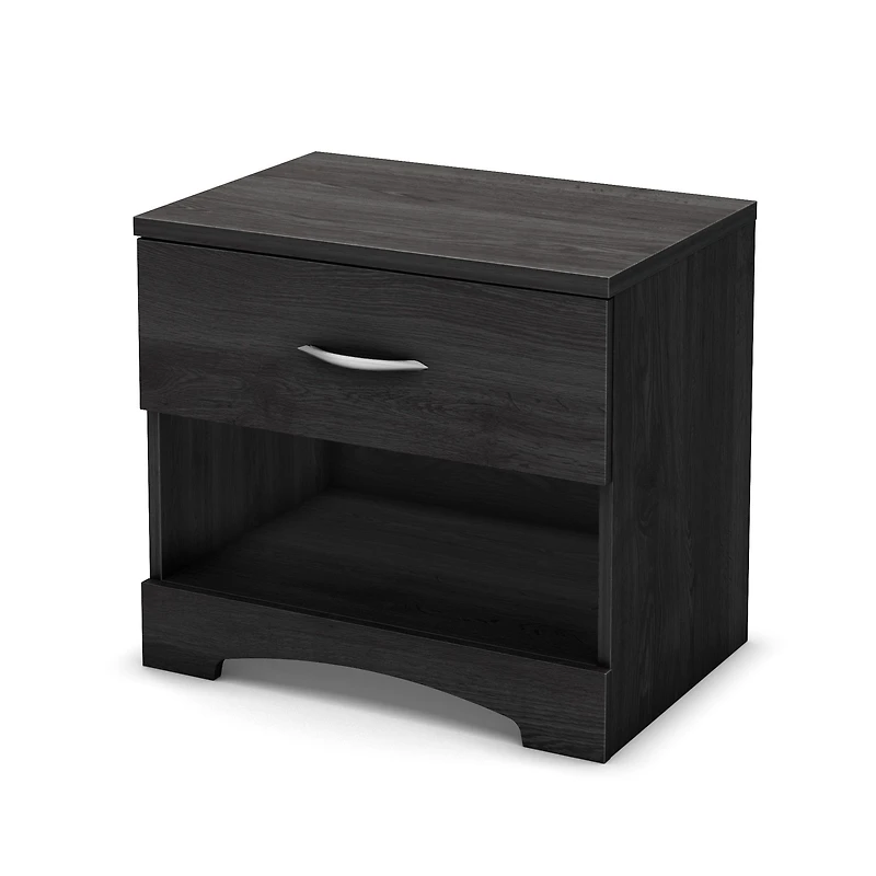 Step One 1-Drawer Nightstand With Storage - Grey