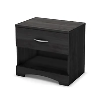 Step One 1-Drawer Nightstand With Storage - Grey