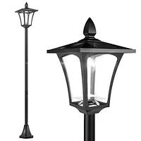 63" Outdoor Garden Solar Post Lamp