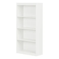 Axess 4-Shelf Bookcase - White
