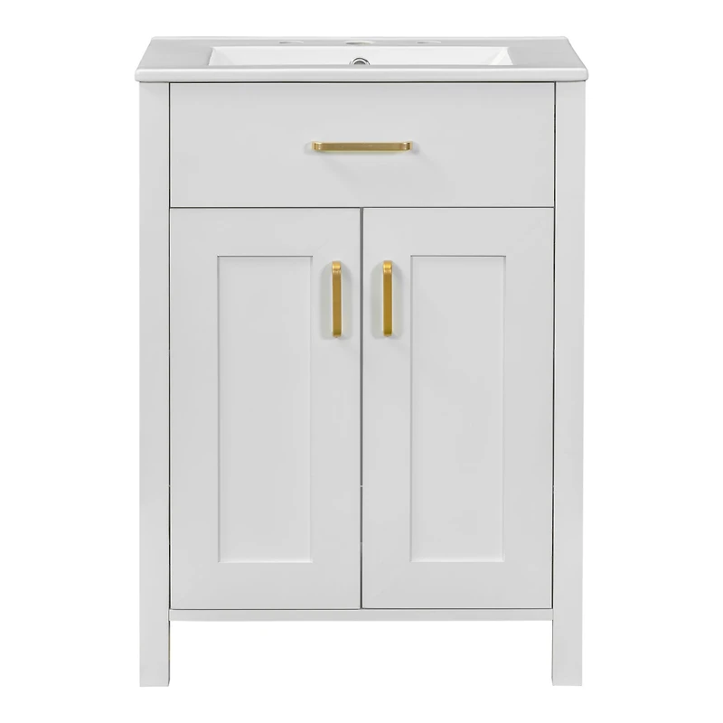 Bathroom Vanity with Ceramic Sink - 48"