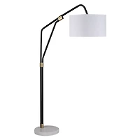 Lampadaire Wroxton en fer noir mat