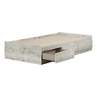 Aviron Twin Mates Platform Storage Bed with 3 Drawers