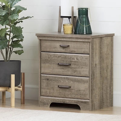 Versa Nightstand with Charging Station and Drawers