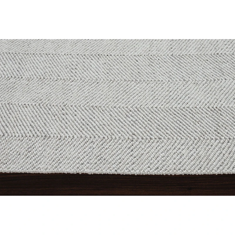 Malur Ivory and Silver Rug