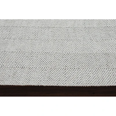 Malur Ivory and Silver Rug