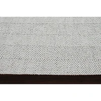 Malur Ivory and Silver Rug